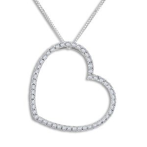Kay Jewelers Silver Heart Necklace